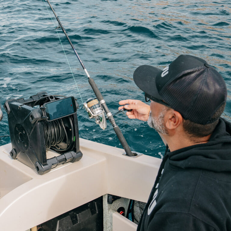 explorer 27m cable reel with live underwater view while trolling