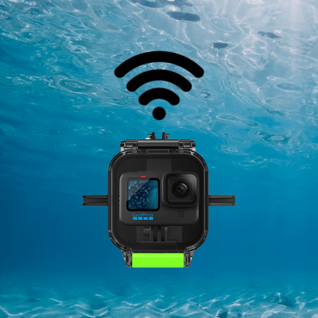Gopro in Seavu Explorer with underwater wifi