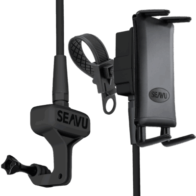 Seavu Seeker Starter Kit with receiver and transmitter for streaming camera footage to phone underwater