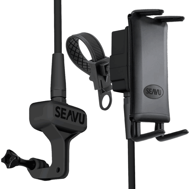 Seavu Seeker Starter Kit with receiver and transmitter for streaming camera footage to phone underwater