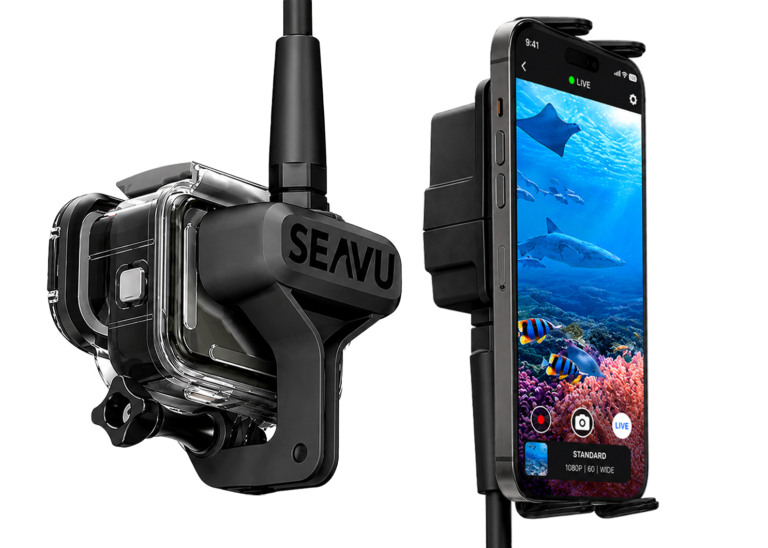 Seeker Marine Kit underwater camera system with live viewing on phone