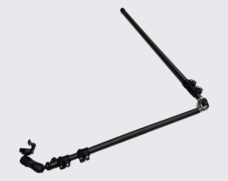 Angled Carbon Fibre Pole for boat hull inspections, propeller checks and hard to reach underwater viewing