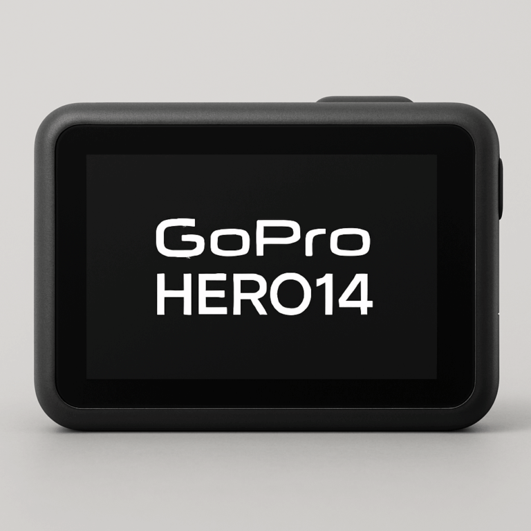 Rear view of the GoPro HERO14 showing its touchscreen, related to release date, specifications, and feature rumours.