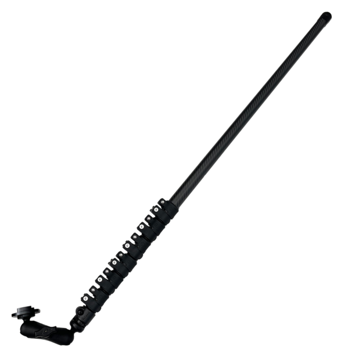 Marine grade carbon fibre telescopic pole for camera