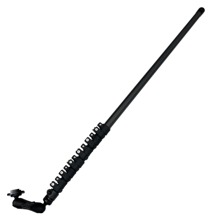 Marine grade carbon fibre telescopic pole for camera