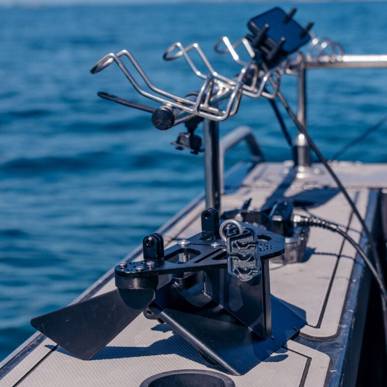 Seeker DeepScope Rig on boat deck with Seavu Seeker Marine Kit ready for deployment.