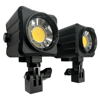 Seavu Seeker Pro Lights pair with mounting bar for underwater video lightingv