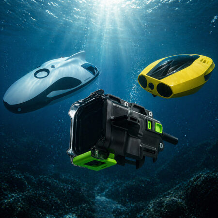underwater drone comparison with Seavu underwater camera system in ocean