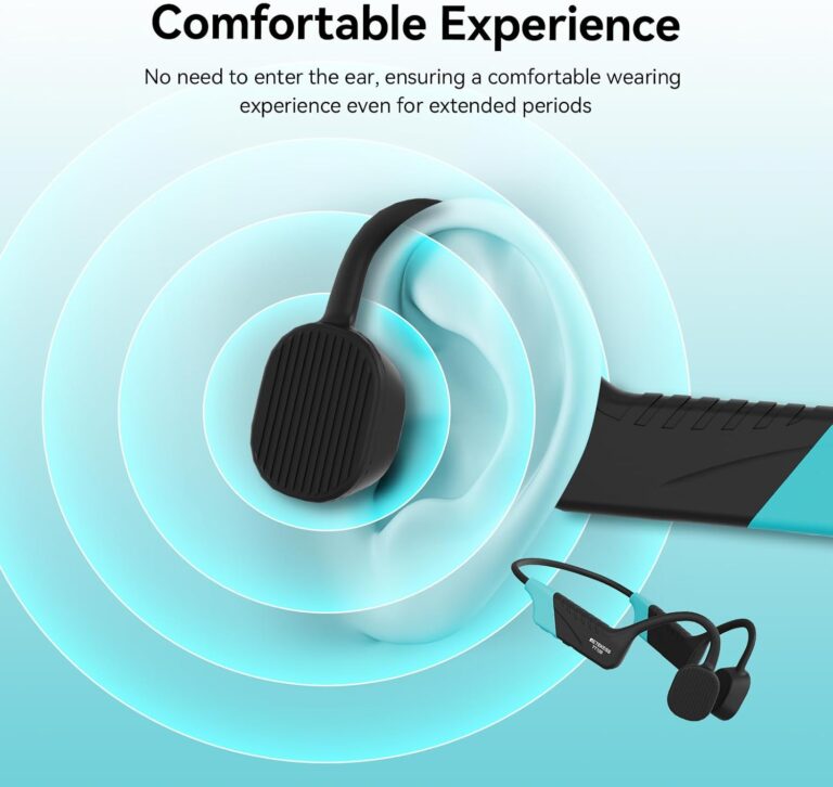 Comfortable open ear headset for the Seavu Swim Coaching Audio System