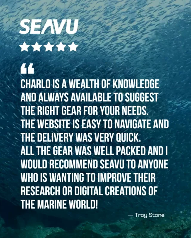 Expert advice, fast delivery and gear packed with care.

Thanks for the kind words, Troy!

Need help choosing the right setup? Charlo's only a message away.

#Seavu #CustomerReview #CustomerLove #UnderwaterCamera #FishingGear #FishingAustralia #BoatLife #SeavuFamily